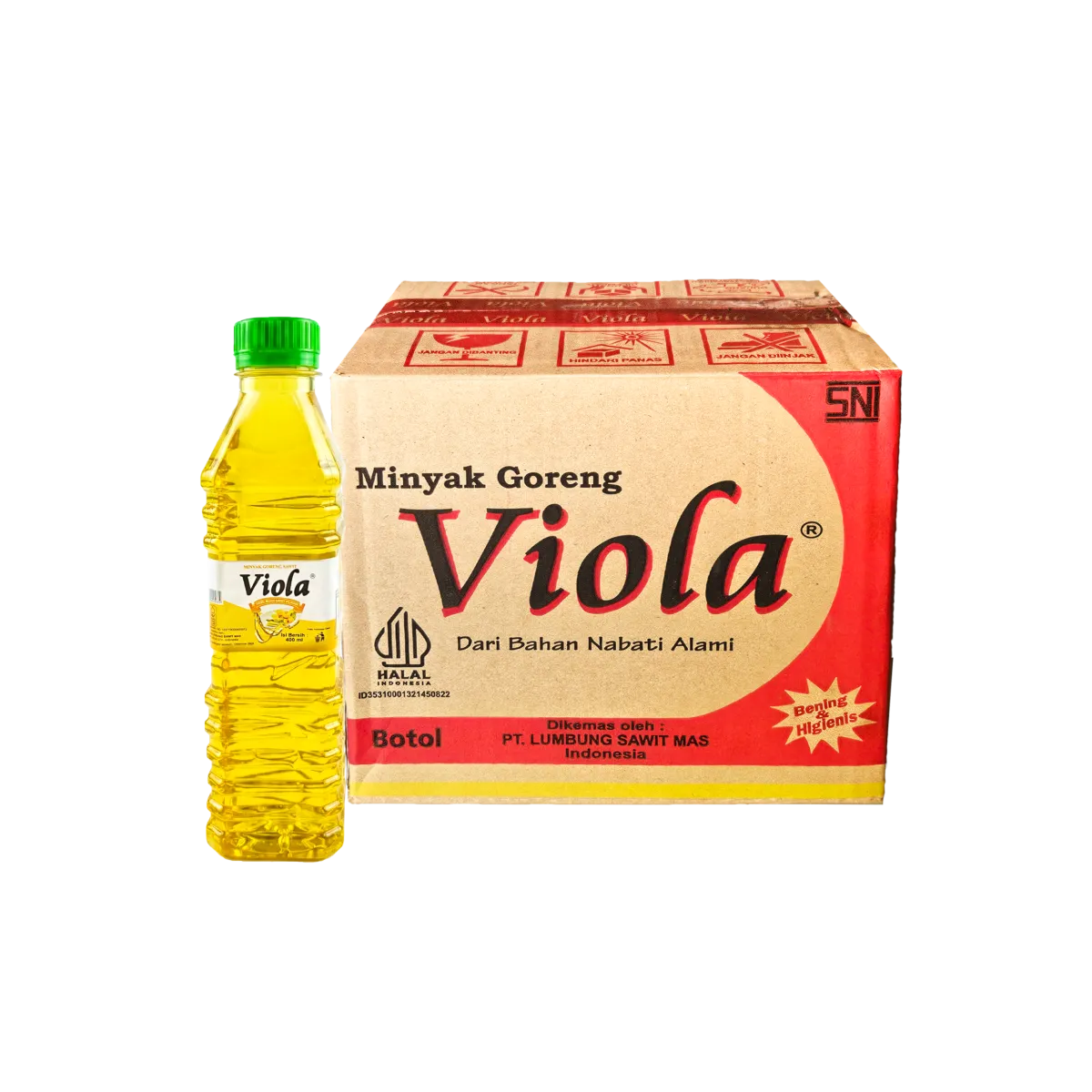 Jual Minyak Goreng Viola Botol 400mL - Jernih & Ergonomis | Synkro.id